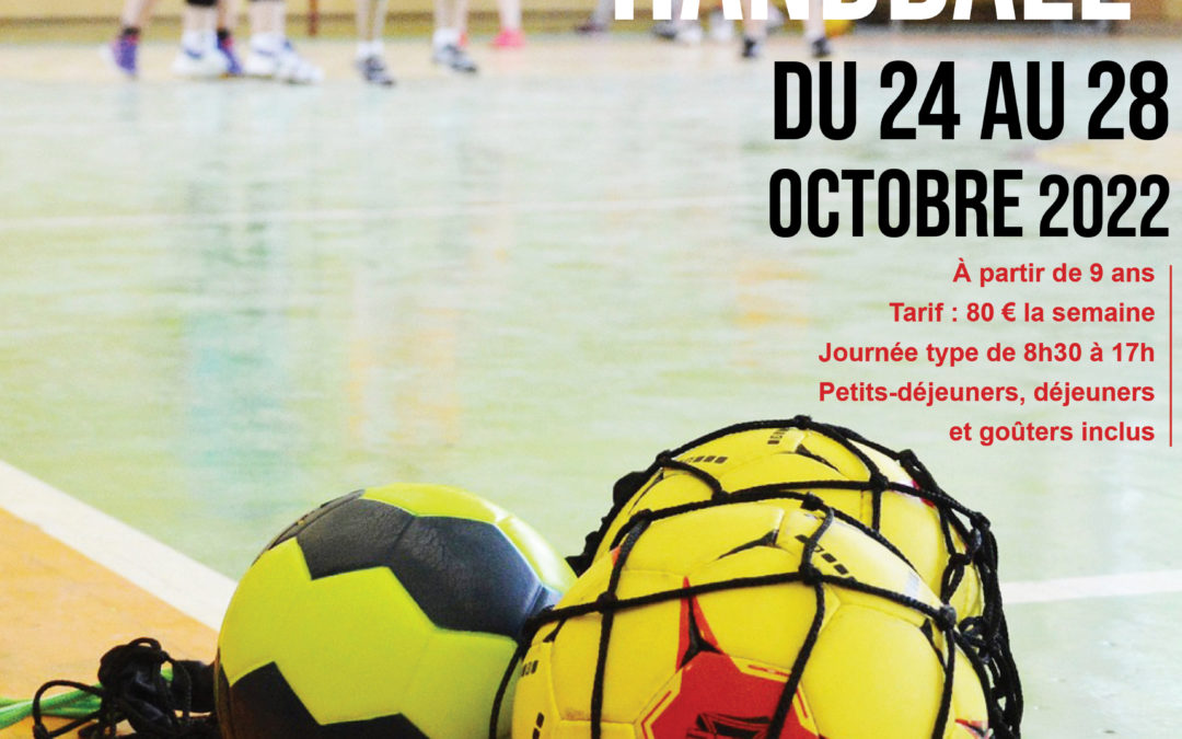 Stage Handball du 24 au 28 octobre