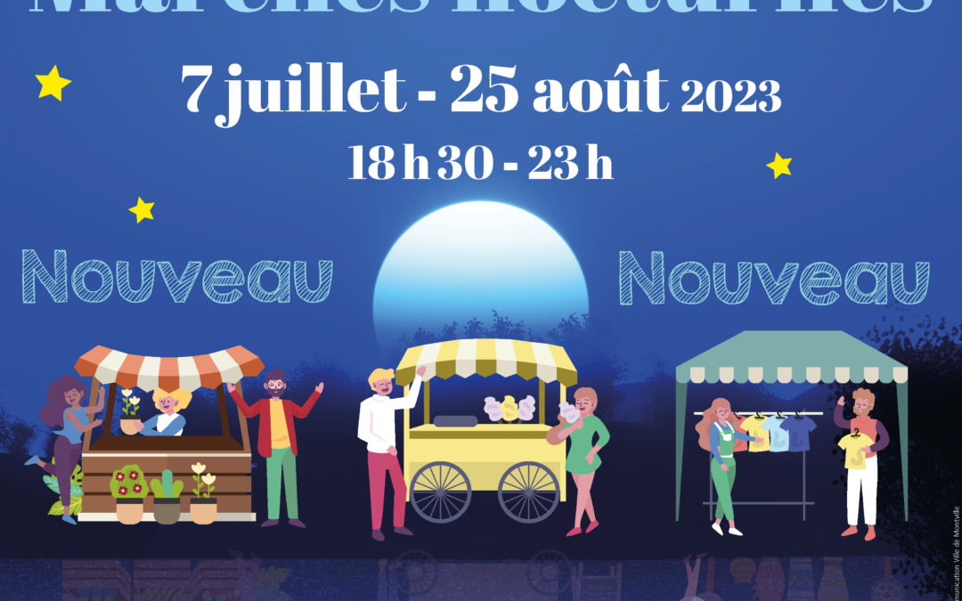 Marché nocturne à Montville vendredi 25 août