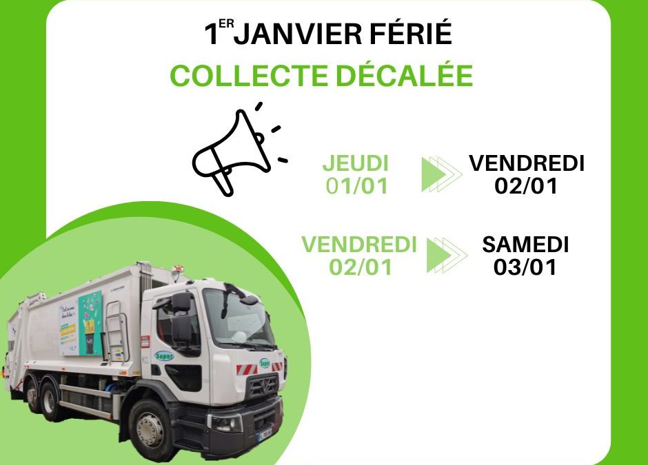 Collecte des déchets décalée