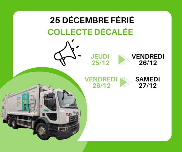 Collecte des déchets décalée