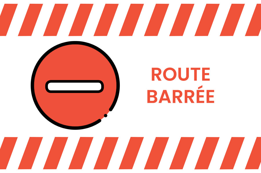 Fermeture de la route des Cambres