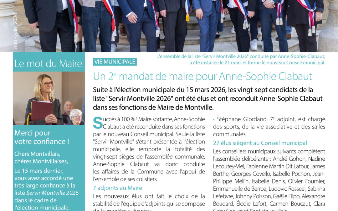 Montville infos de mai – juin est paru !